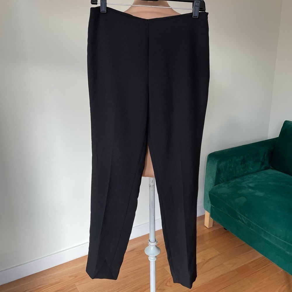 Akris Bergdorf Goodman Brown Wool Mid Rise Trouser Dress Pants Size US 6 D 36